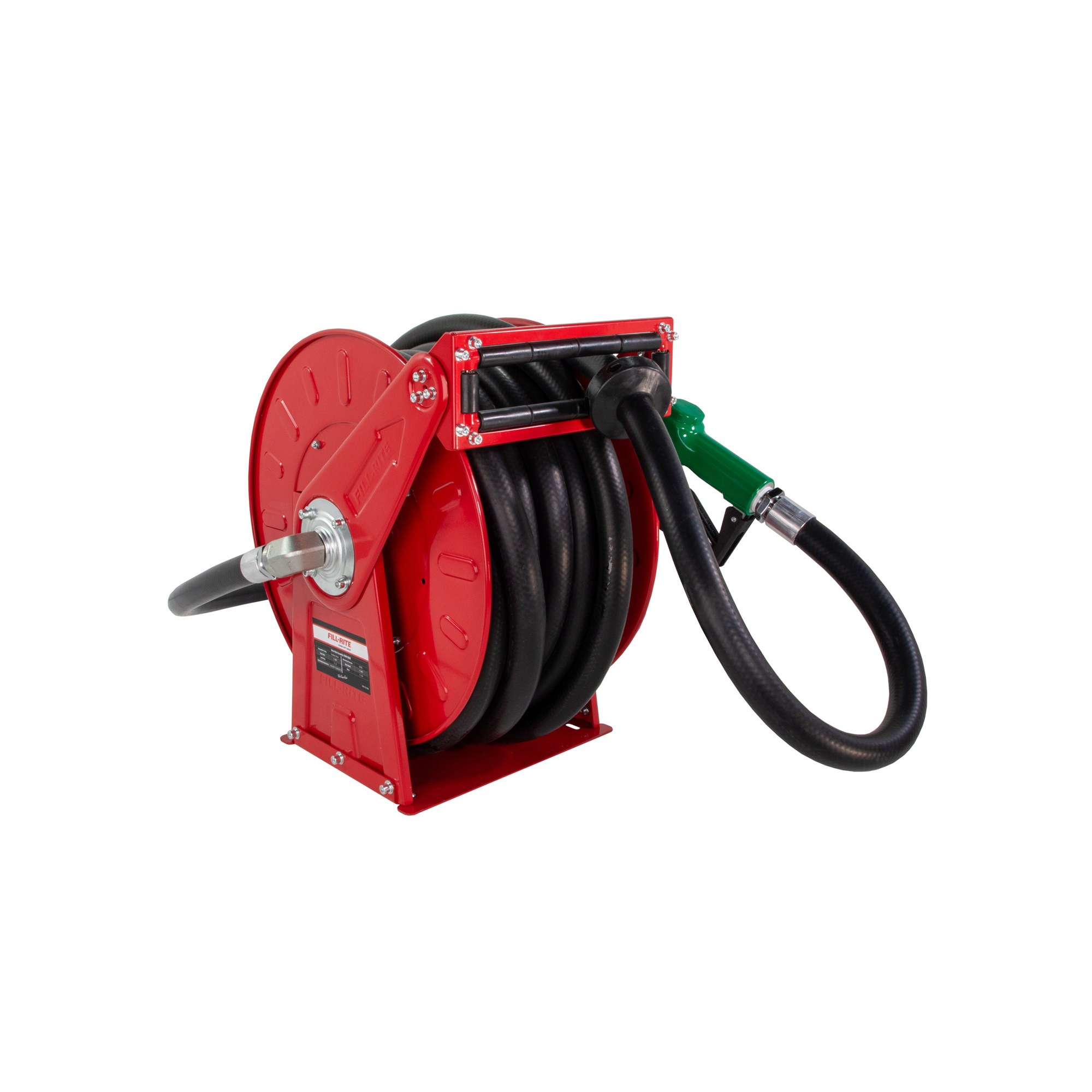 Fill-Rite FRHR10050 1" x 50' Retractable Fuel Hose Reel with Auto Nozzle